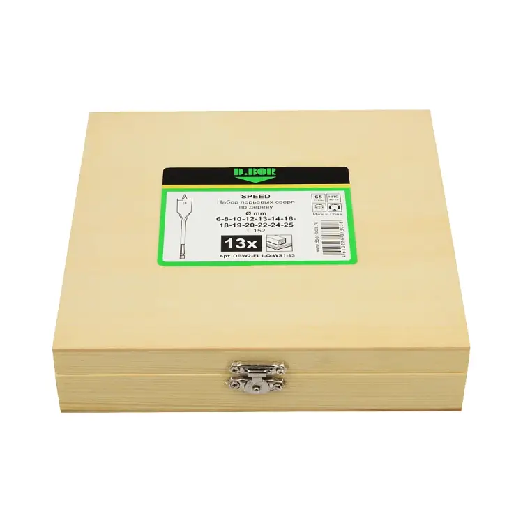 Набор перьевых сверл по дереву D.BOR D-DBW2-FL1-Q-WS1-13