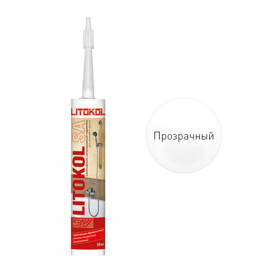 Санитарный силиконовый герметик LITOKOL SA
