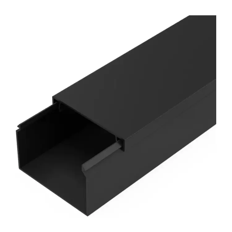 Кабель-канал Промрукав черный 2-й замок в п/э 60x40 2м PR03.0217