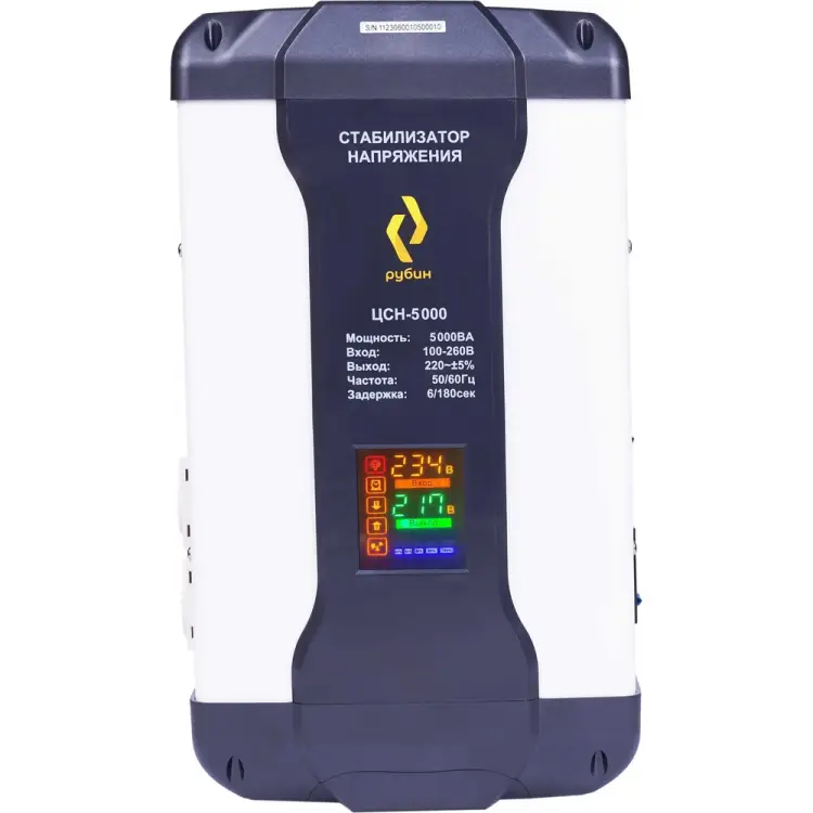 Однофазный стабилизатор напряжения Рубин ЦСН 5 000 РЭ-ЦСН 5000 Однофазный стабилизатор напряжения Рубин ЦСН 5 000 РЭ-ЦСН 5000