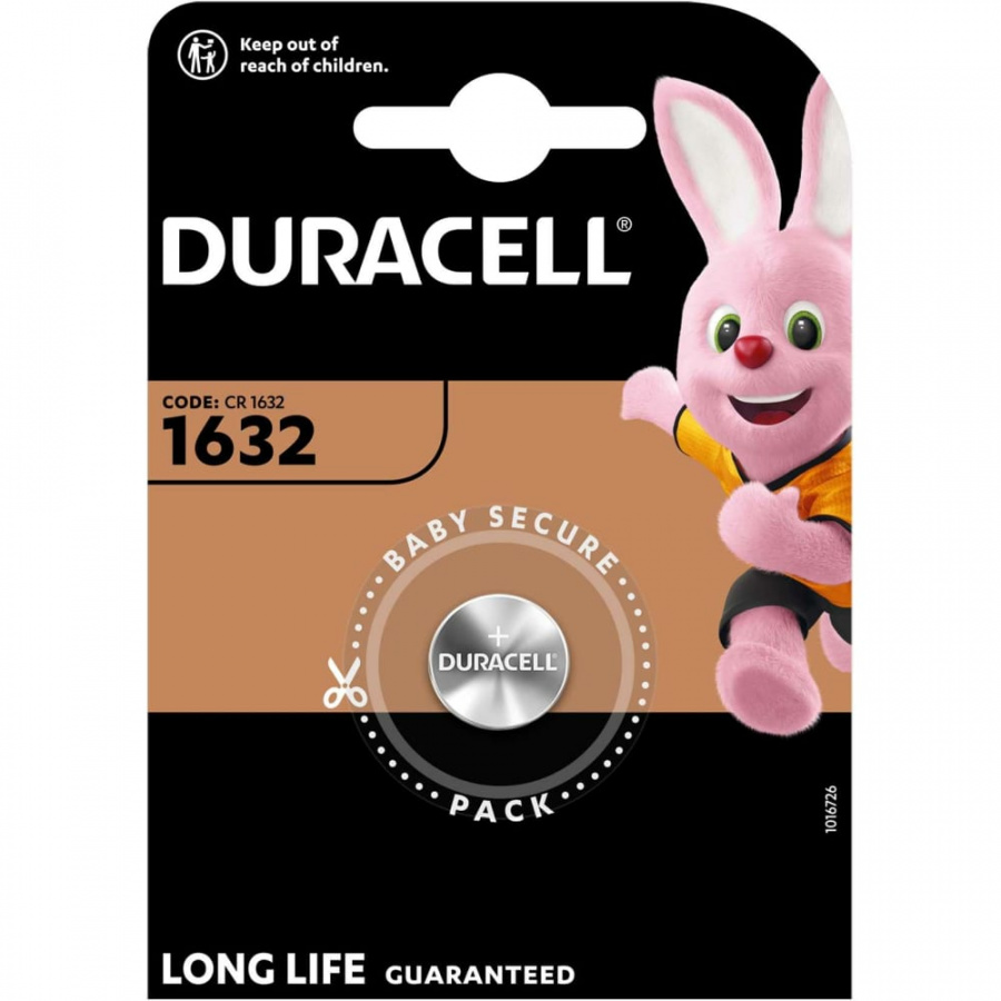 Литиевая батарейка Duracell 1632