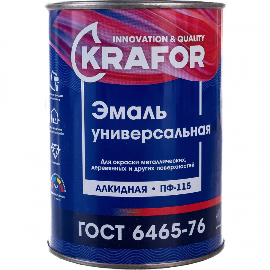 Универсальная эмаль KRAFOR Альфа ПФ-115