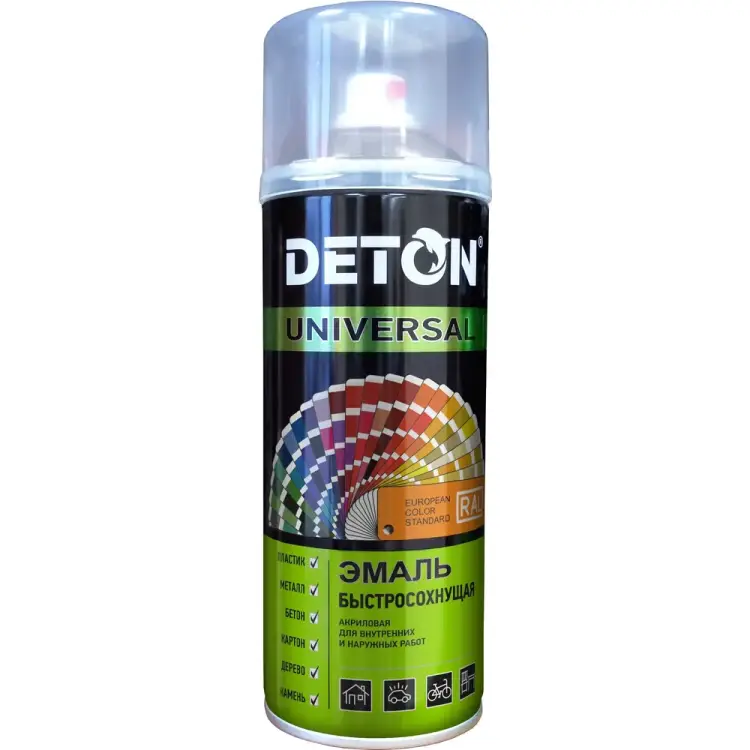 Акриловая флуоресцентная быстросохнущая эмаль Deton DTN-A07270 Акриловая флуоресцентная быстросохнущая эмаль Deton DTN-A07270