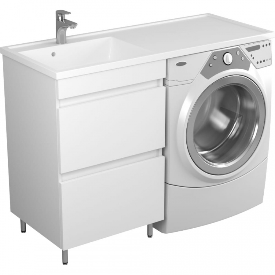 Тумба под раковину Magenta 1200 R/L и стиральную машину UNCORIA Магра 55