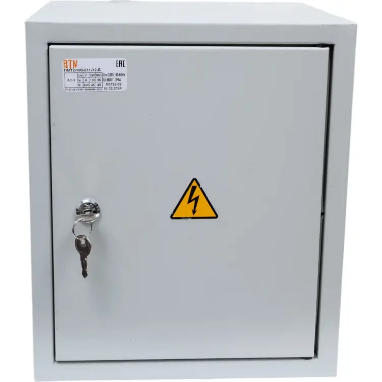 Пускатель ВТМ ПМ 12-100211-100А-220АС-(2з+2р)-РТТ-325(75,0-120,0А)-У2-Б 0038864 ВТМ00038864