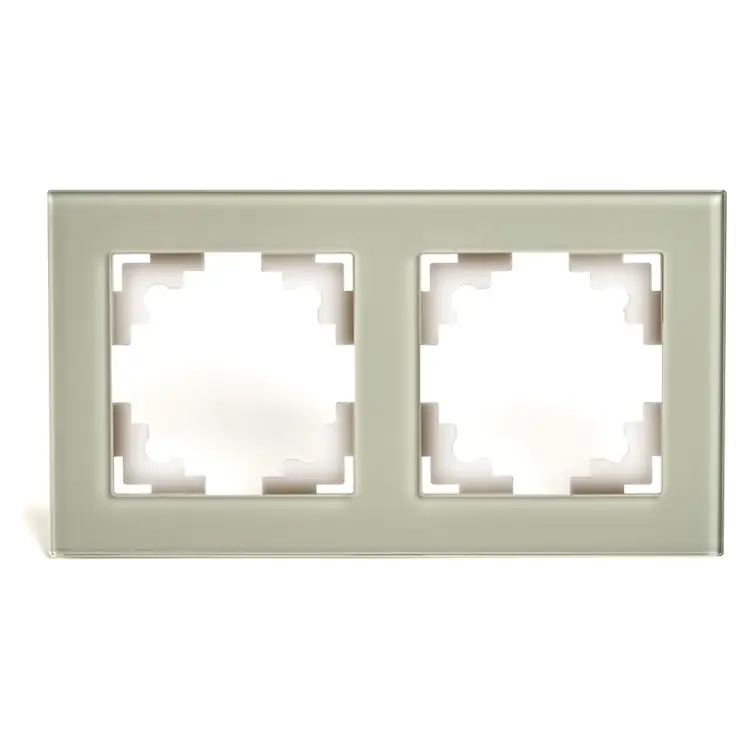 Горизонтальная 2-местная рамка STEKKER GFR00-7002-07 серия Катрин 49033