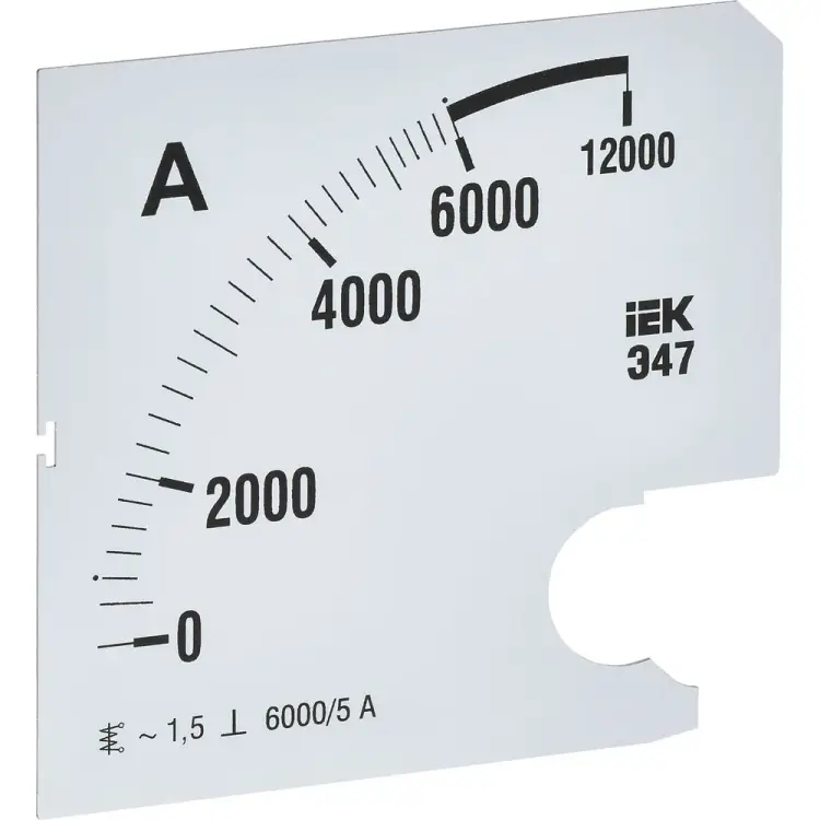 Сменная шкала к амперметру IEK э47 IPA20D-SC-6000