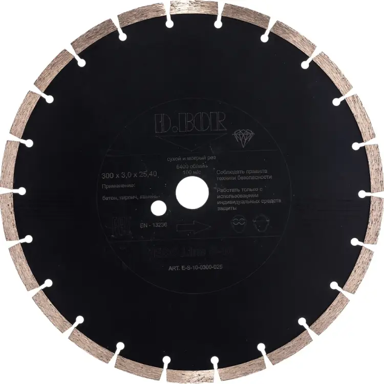 Алмазный диск D.BOR ECO Line S-10 E-S-10-0300-025 Алмазный диск D.BOR ECO Line S-10 E-S-10-0300-025
