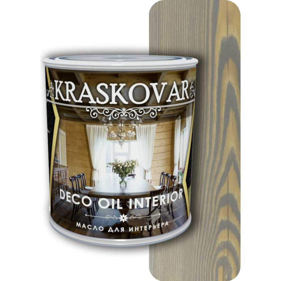 Масло для интерьера Kraskovar туманный лес, 0.75 л