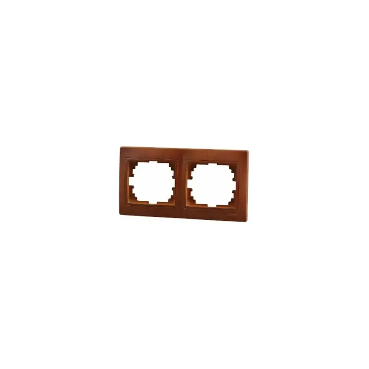 Двухместная горизонтальная рамка Lezard MIRA 701-0801-147