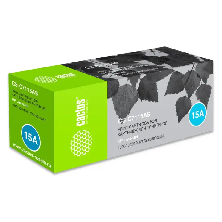 Лазерный картридж для hp lj 1000/1005/1200 Cactus c7115a 943991 Лазерный картридж для hp lj 1000/1005/1200 Cactus c7115a 943991
