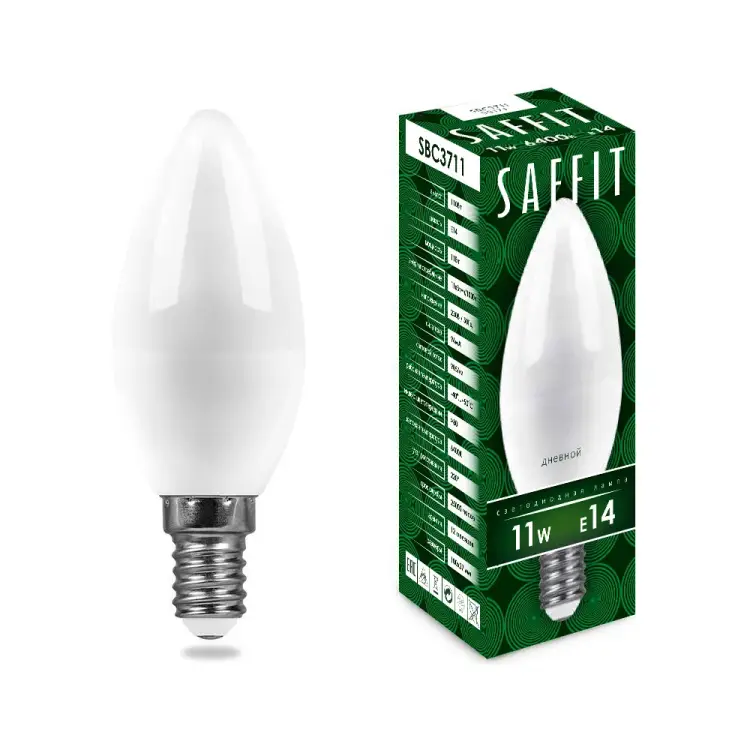 Светодиодная лампа SAFFIT SBC3711 Свеча 55171