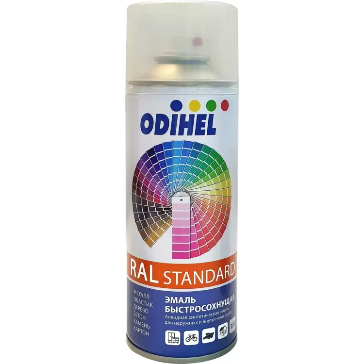 Алкидная аэрозольная эмаль ODIHEL RAL6019A