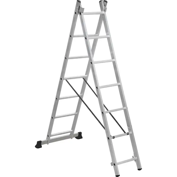 Алюминиевая двухсекционная лестница Scala Sc 2007