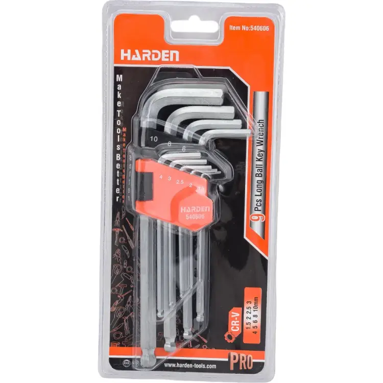 Набор имбусовых ключей Harden 540606