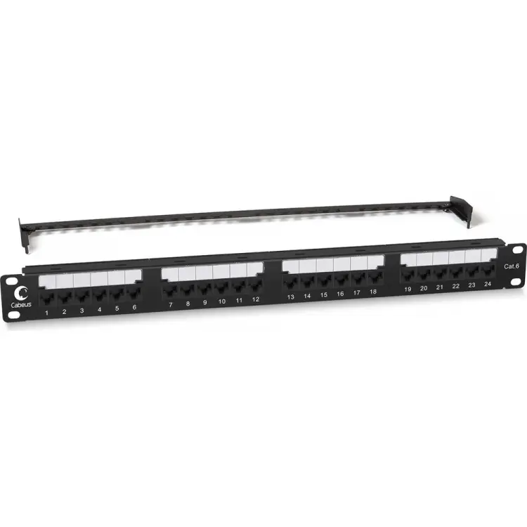 Патч-панель Cabeus PL2-24-Cat.6-Dual Патч-панель Cabeus PL2-24-Cat.6-Dual