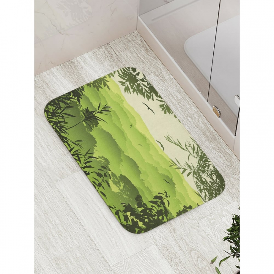 Противоскользящий коврик для ванной, сауны, бассейна JOYARTY Широкие леса