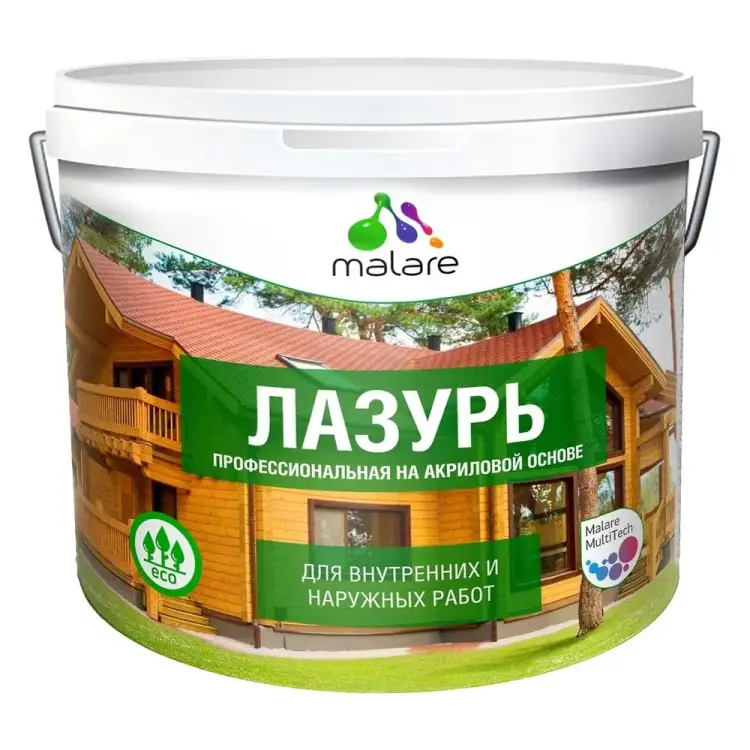 Лессирующая акриловая лазурь-антисептик для дерева MALARE 2036770257809