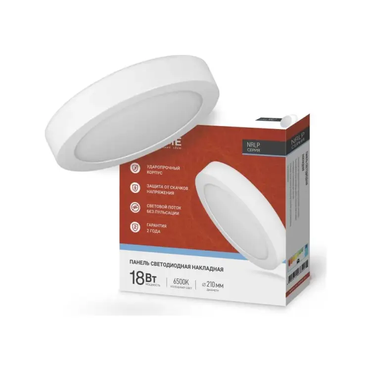 Светодиодная накладная круглая панель IN HOME 4690612038520