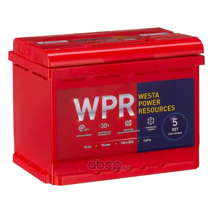 Аккумулятор WPR 6ст 55 VL 1 550 А EN 555107310