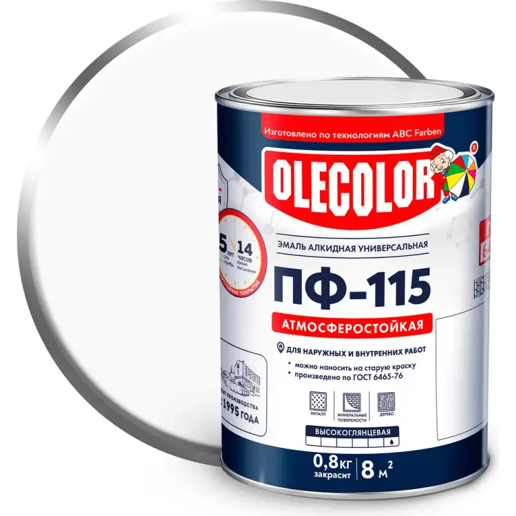 Эмаль Olecolor ПФ-115 4300005919 Эмаль Olecolor ПФ-115 4300005919