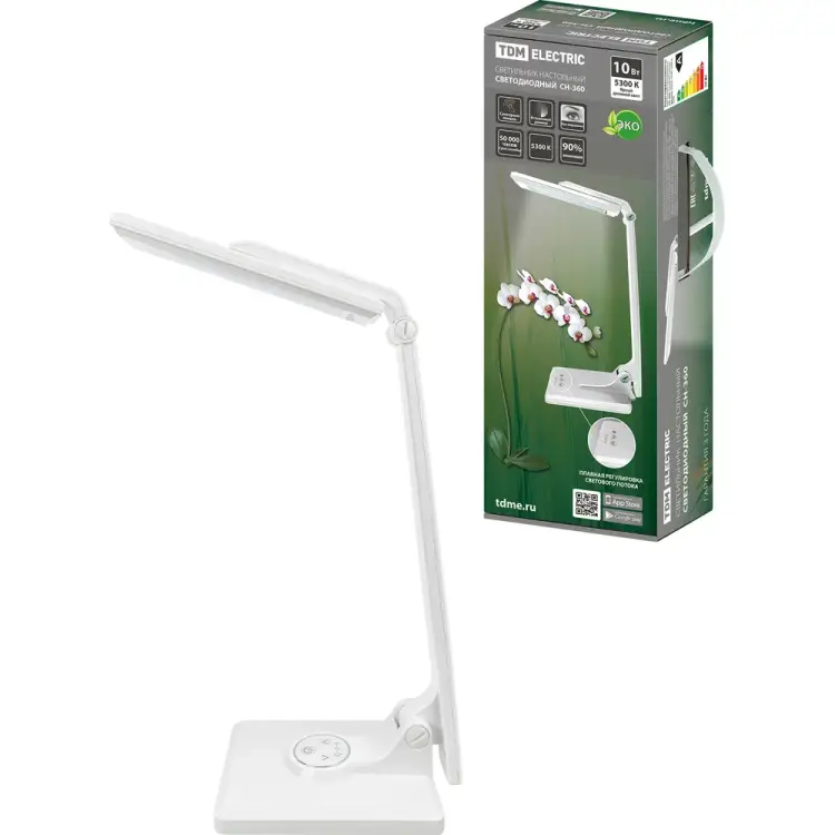 Светодиодный настольный складной светильник TDM ELECTRIC СН-360 SQ0337-0036