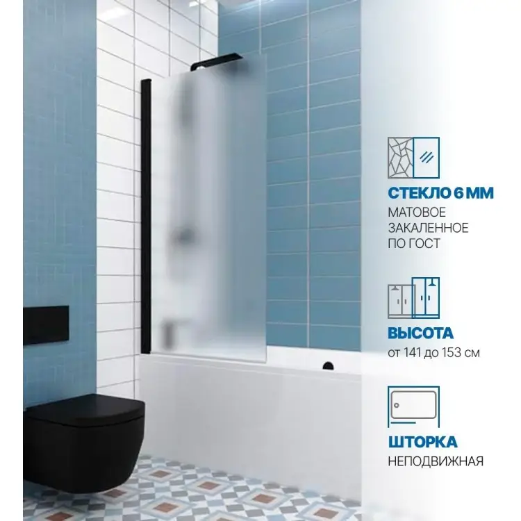Шторка на ванну GuteWetter gwmpkb020p601n 4698032453701