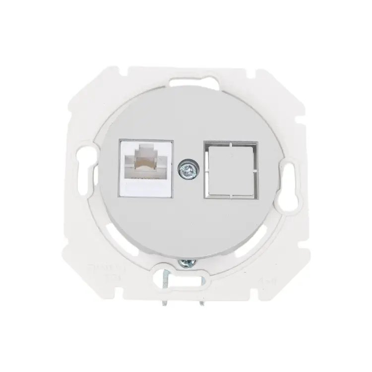 Механизм компьютерной розетки BYLECTRICA ПРОВАНС РК18-6311 серебро