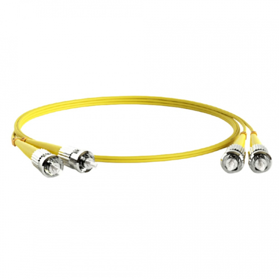 Волоконно-оптический шнур Hyperline FC-D2-9-ST/UR-ST/UR-H-1M-LSZH-YL