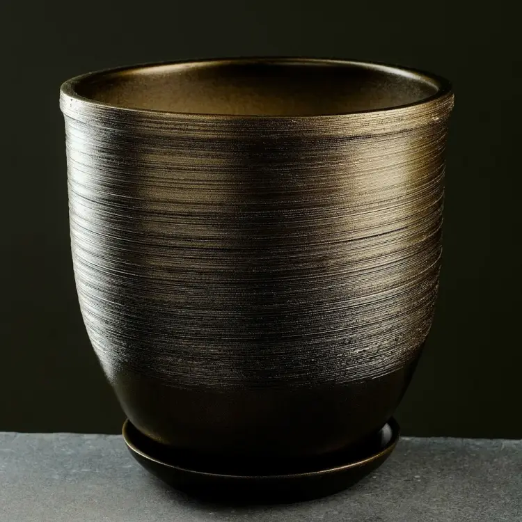 Цветочный горшок СИМАЛЕНД Черное золото 6912627