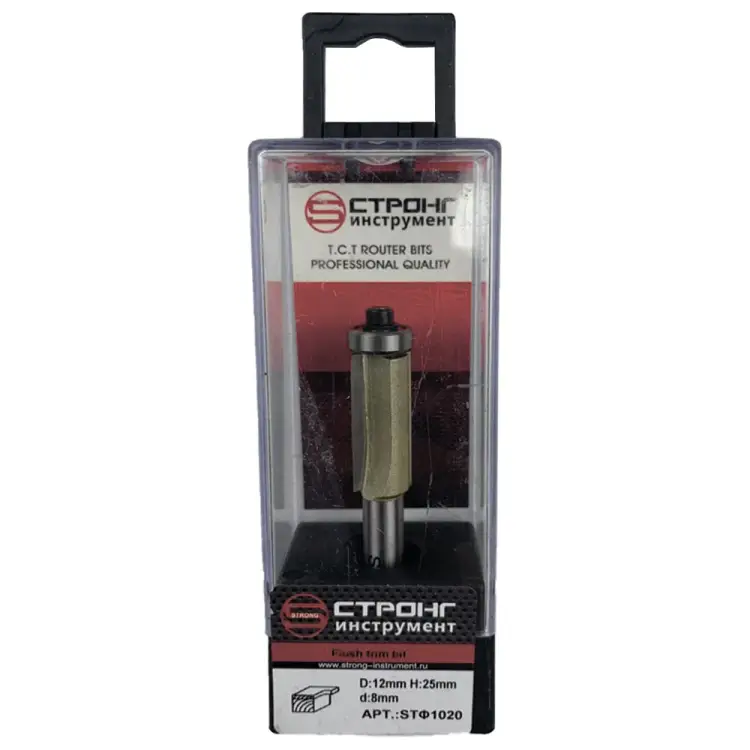 Кромочная прямая фреза по дереву Strong СТФ-10201225