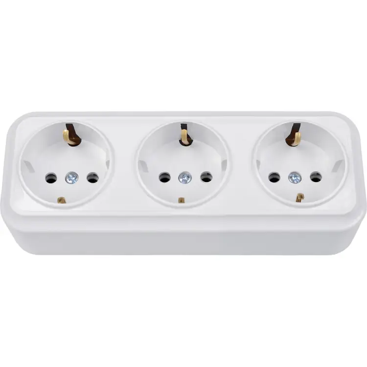 Трехместная розетка BYLECTRICA ВАРИАНТ РА16-0162