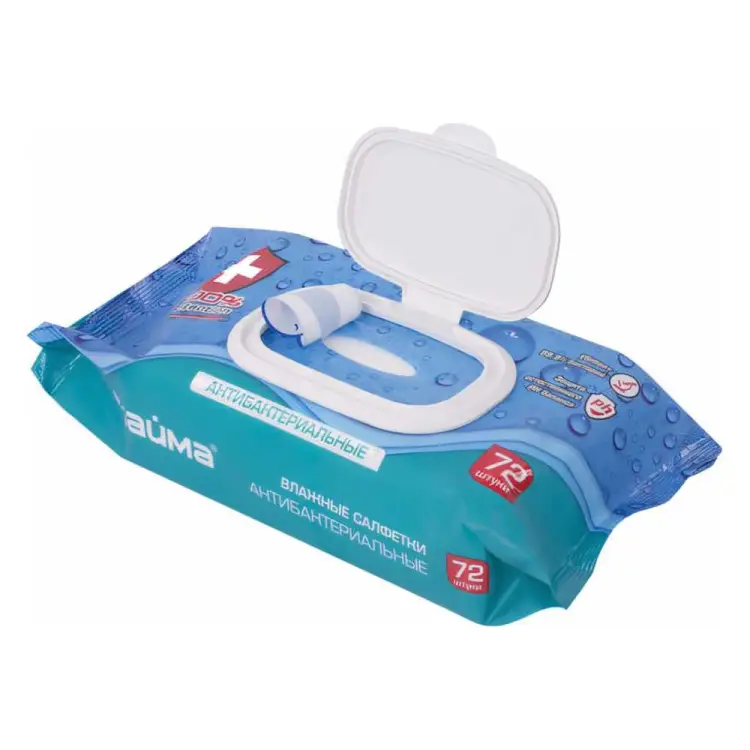 Антибактериальные влажные салфетки LAIMA Antibacterial 129997