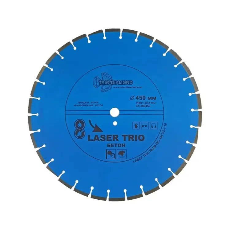 Отрезной алмазный диск TRIO-DIAMOND Trio Diamond Лазер бетон 380450 Отрезной алмазный диск TRIO-DIAMOND Trio Diamond Лазер бетон 380450