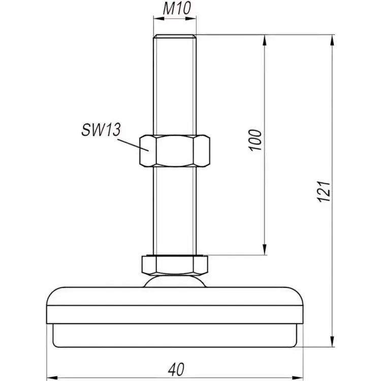 Виброизолирующая опора EMES IA401010