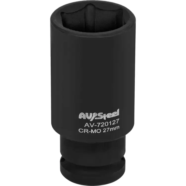 Удлиненная ударная шестигранная торцевая головка AV Steel AV-720127