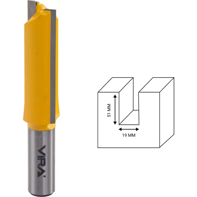 Пазовая прямая фреза VIRA L553320