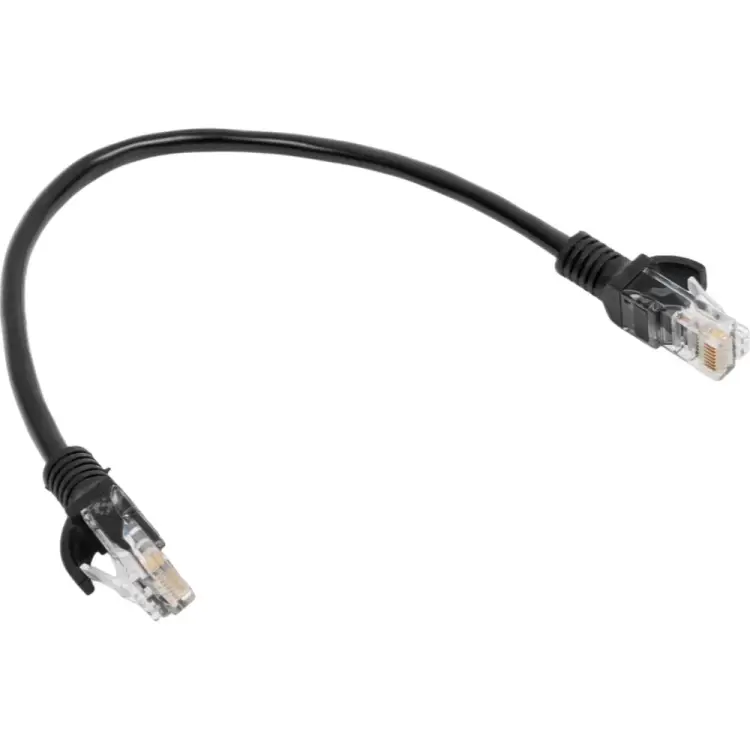 Многожильный патч-корд Cablexpert PP12-0.25M/BK