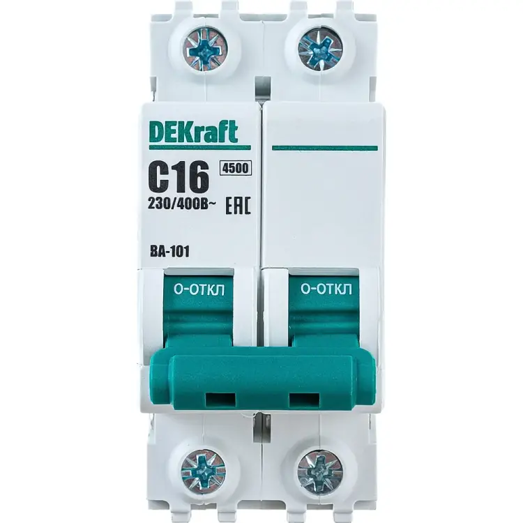 Автомат DEKraft ВА101-2P-016A-C 11066DEK 121910