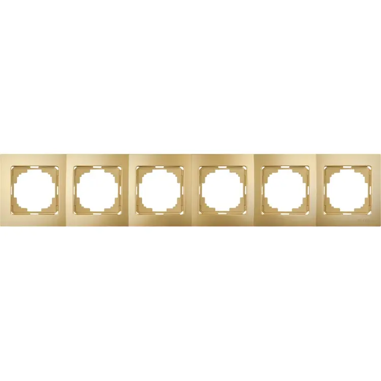 Шестиместная рамка Nilson TOURAN metallic 24150096