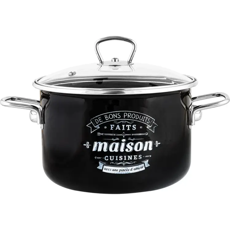 Цилиндрическая эмалированная кастрюля appetite Maison 1SD225S Maison Цилиндрическая эмалированная кастрюля appetite Maison 1SD225S Maison