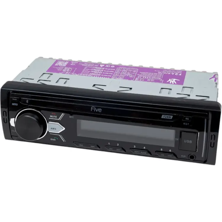 Автомагнитола FIVE (1din/белая/Bluetooth/USB/AUX/SD/FM/4*50) F24W FIVE F24W