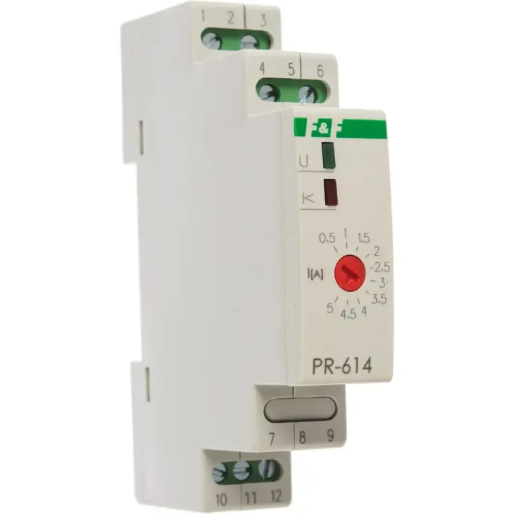 Реле тока для работы с внешним трансформатором тока Евроавтоматика F&F PR-614 EA03.003.005