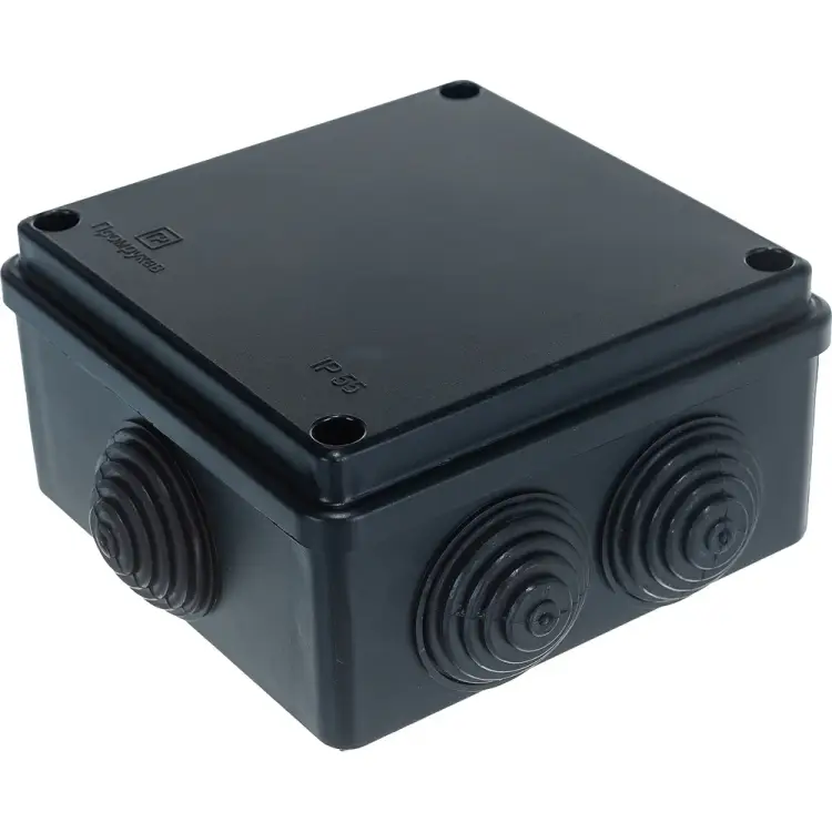 Безгалогенная распределительная коробка для открытой проводки Промрукав HF 40-0300-9005