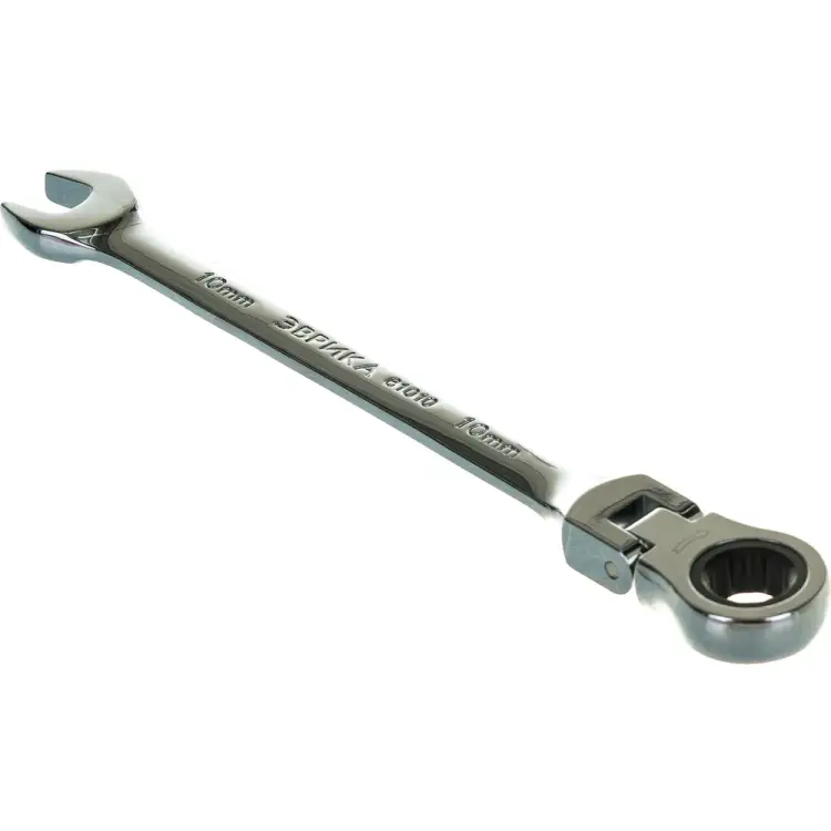 Трещоточный шарнирный комбинированный ключ Эврика ER-61010H