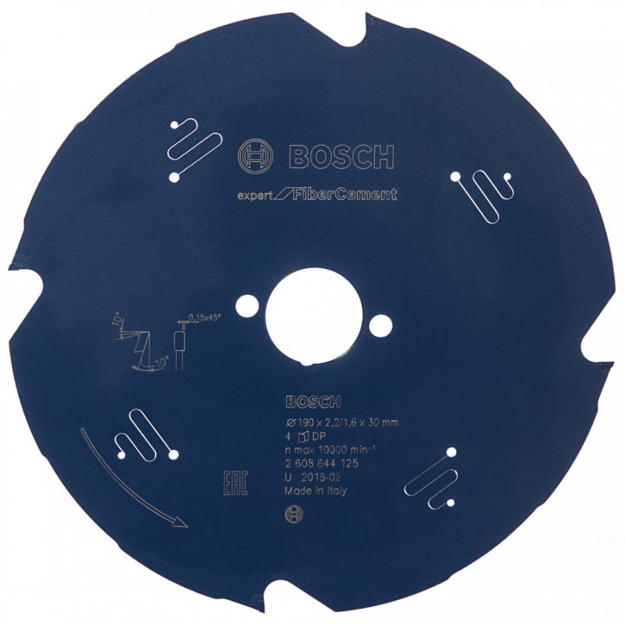 Диск пильный по фиброцементу Bosch Expert for FiberCement 2608644125