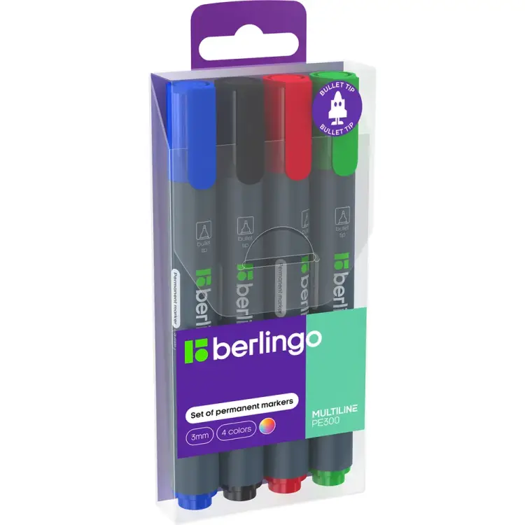 Набор перманентных маркеров Berlingo MultiLine PE300 BMc_36409