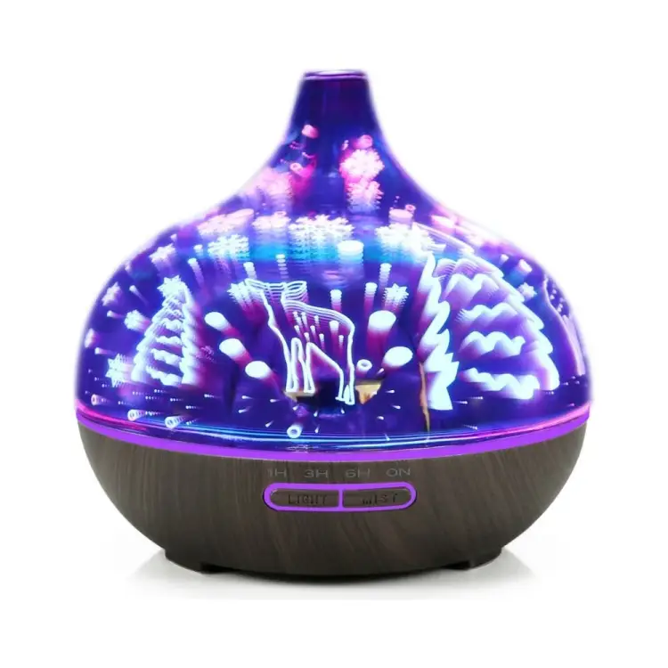 Ультразвуковой увлажнитель-аромадиффузор ZDK 3D Glass fawn Оленёнок 5614