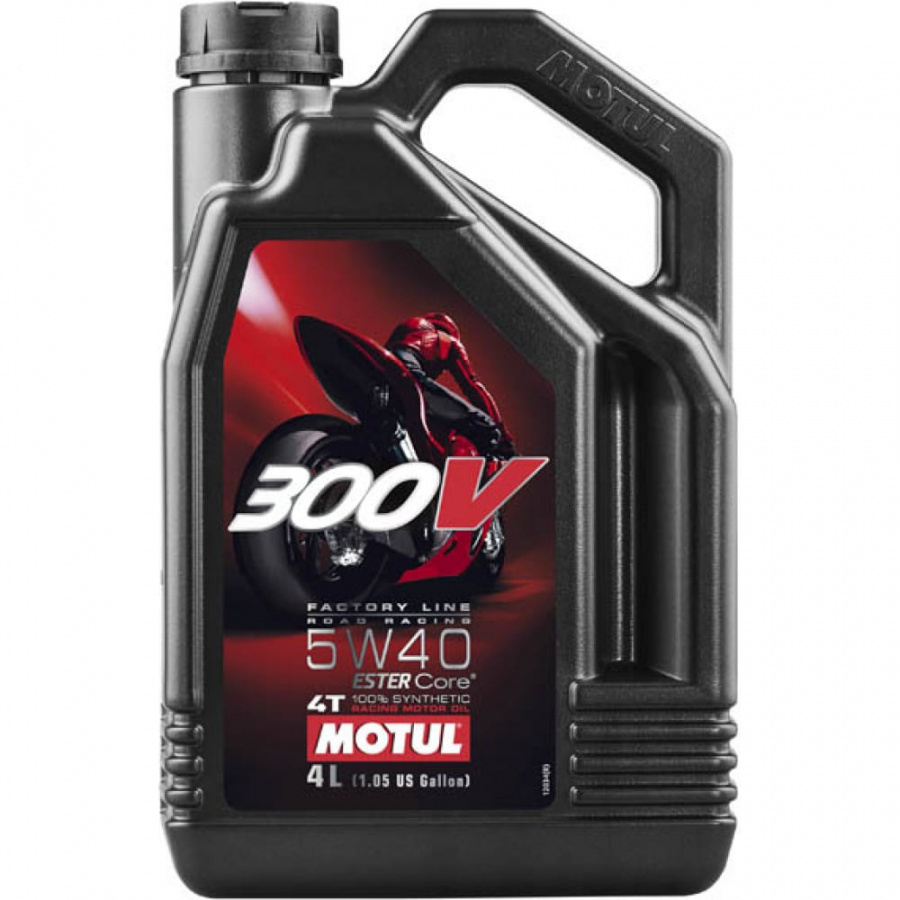 Моторное масло для мотоциклов MOTUL 300 V 4T FL Road Racing SAE 5W40