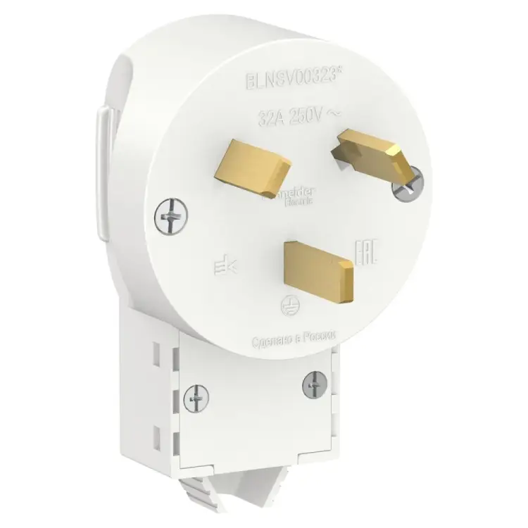 Силовая вилка Systeme Electric BLANCA BLNSV003231 Силовая вилка Systeme Electric BLANCA BLNSV003231